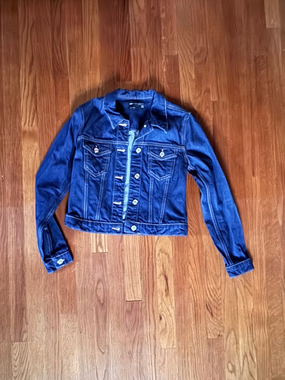 ASOS Dark Blue Denim Trucker Jacket